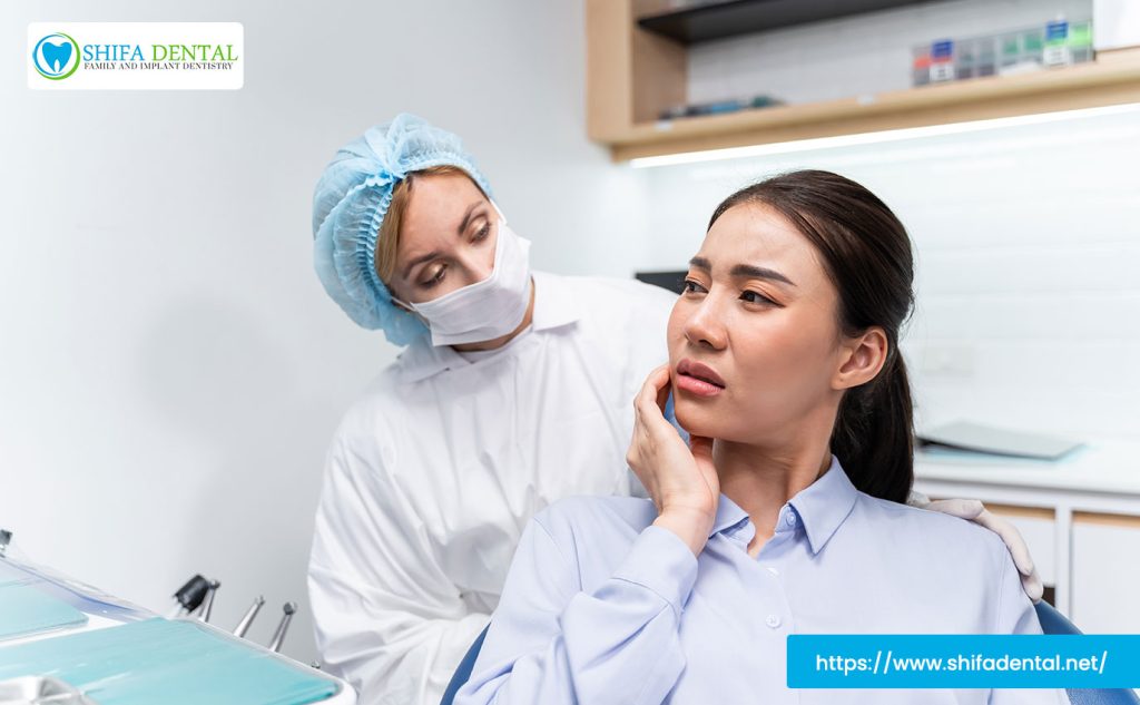 dental exam for gum swelling